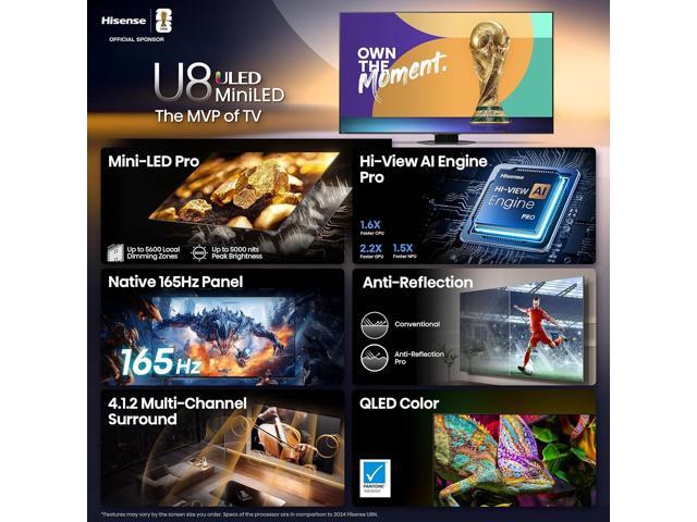 Hisense - 85" Class U8 Series MiniLED QLED UHD 4K Smart Google TV (2025) - image 6