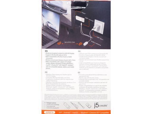 j5create - ScreenCast 4K Wireless Display Adapter - White - image 4