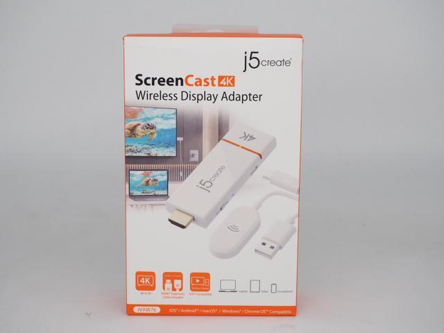 j5create - ScreenCast 4K Wireless Display Adapter - White - image 5