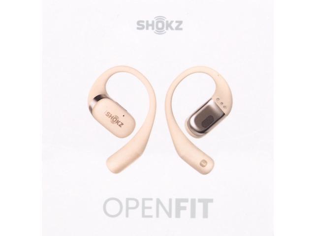 Shokz - OpenFit Open-Ear True Wireless Earbuds - Beige - image 3