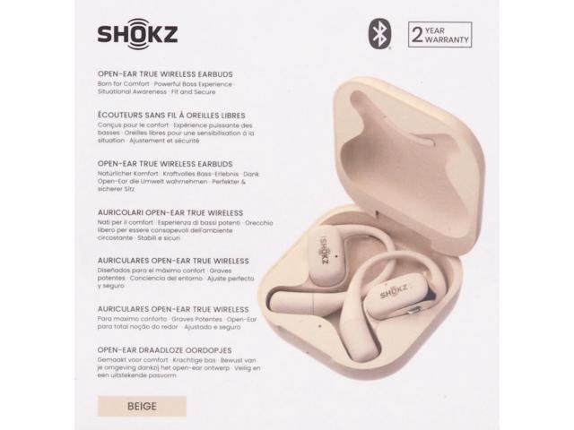 Shokz - OpenFit Open-Ear True Wireless Earbuds - Beige - image 4