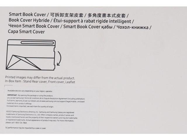 Samsung - Galaxy Tab S10 Ultra/S9 Ultra Smart Book Cover - Black - image 4