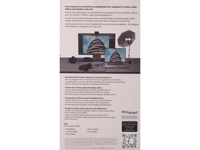 Hyper - HyperDrive Next​ 6 Port USB-C Hub, 4K HDMI, 1 USB-C, 2 USB-A, travel dock for MacBook and Windows PC - Midnight Blue - image 4