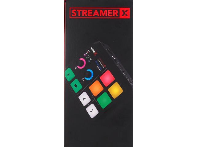 RØDE StreamerX Audio Interface and Video Capture Mixing Board Black