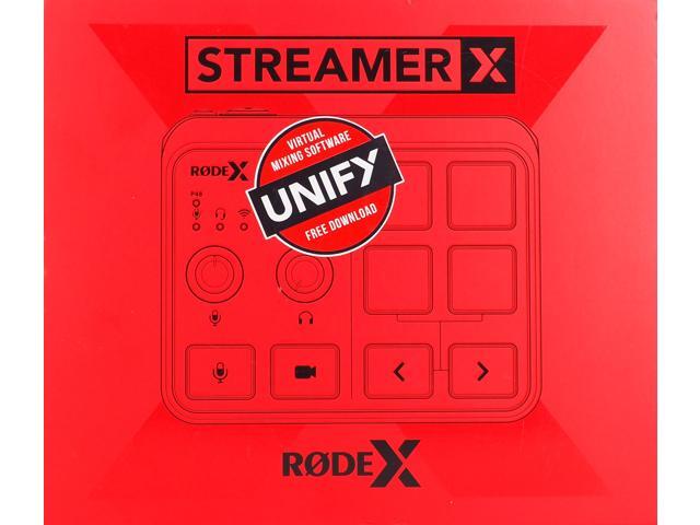 RØDE StreamerX Audio Interface and Video Capture Mixing Board Black