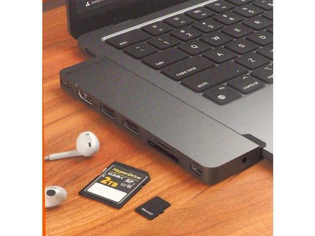 Hyper - HyperDrive Next​ 8 Port USB-C Hub, 4K HDMI, USB4/Thunderbolt 4, 1 USB-C, 2 USB-A, microSD/SD, travel dock for MacBook/PC - Space Gray - image 3