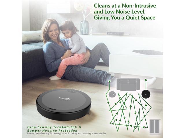 Supersonic Robot Vac Vacuum and Dry Mop, Quiet w 120 Minutes of Cleaning Time SC-820SV