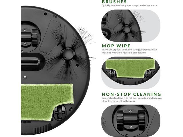 Supersonic Robot Vac Vacuum and Dry Mop, Quiet w 120 Minutes of Cleaning Time SC-820SV