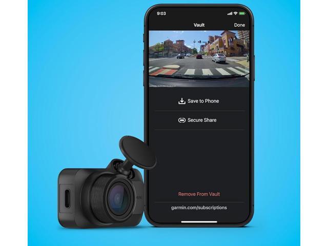 Garmin - Dash Cam Mini 3 Ultracompact 1080p Dash Cam with a 140-degree Field of View and built-in Clarity Polarizer - Black - image 9