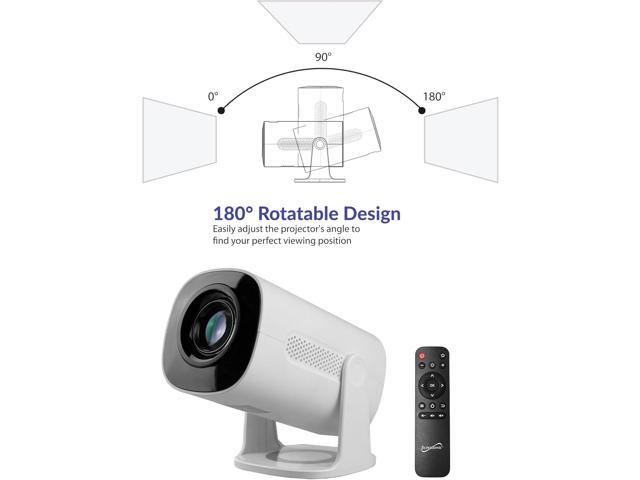 Supersonic SC-92P Smart Wi-Fi HD Projector 720p Native, 1080p Support, 1760 Lumens, Galaxy Light Effects, Bluetooth, Built-in Apps, HDMI/USB,...