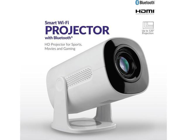 Supersonic SC-92P Smart Wi-Fi HD Projector 720p Native, 1080p Support, 1760 Lumens, Galaxy Light Effects, Bluetooth, Built-in Apps, HDMI/USB,...