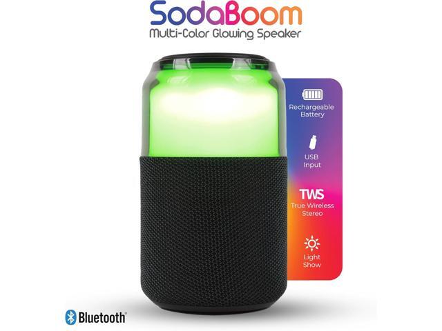 Supersonic SC-2335BT SodaBoom Multi-Color Glowing Portable Bluetooth Speaker Black