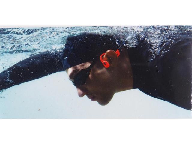 Shokz - OpenSwim Pro Wireless Bone Conduction Open-Ear Bluetooth Sports Headphones - Red - image 3