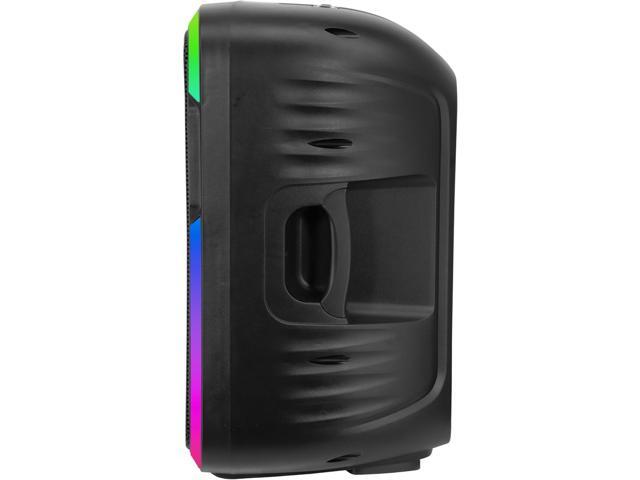 Supersonic IQ Sound 15-inch Portable Bluetooth Speaker w/True Wireless Stereo LED Light Show FM Radio Tripod Microphone IQ-4715DJBT