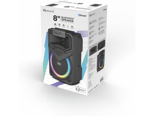 Supersonic IQ Sound IQ-2308BT Cyber Flex8 8' Portable Bluetooth Speaker w/ TWS, LED Lights, FM Radio, USB/SD/AUX/Mic