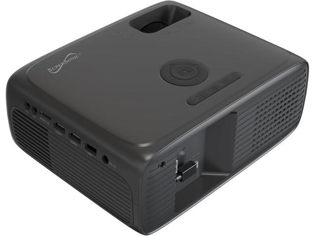 Supersonic SC-282P Full HD 1080P LED Projector with Bluetooth, 7800 Lumens, LED 4' LCD, 40150' Display