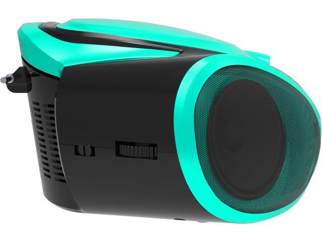 Supersonic SC-726BT Portable CD Player AM/FM Radio Bluetooth LED AC/DC Teal