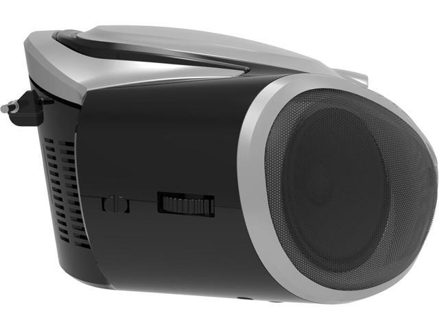 Supersonic SC-726BT Portable CD Player AM/FM Radio Bluetooth LED AC/DC Silver