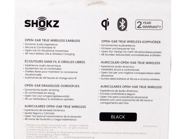Shokz - OpenFit 2+ Open-Ear True Wireless Bluetooth Earbuds - Black - image 3
