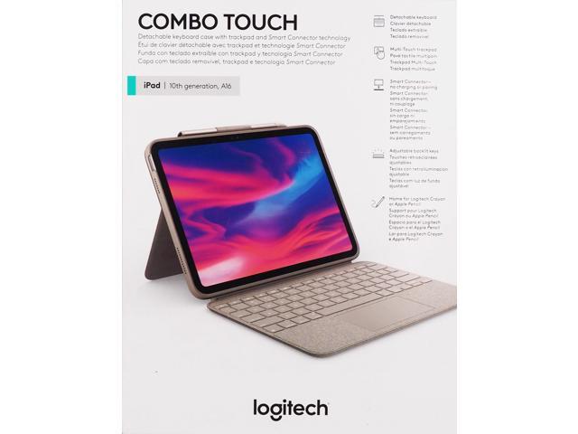 Logitech - Combo Touch Keyboard and Trackpad Case for Apple iPad - Latest Model A16 chip and iPad 10th Gen with Detachable Keyboard - Sand - image 2