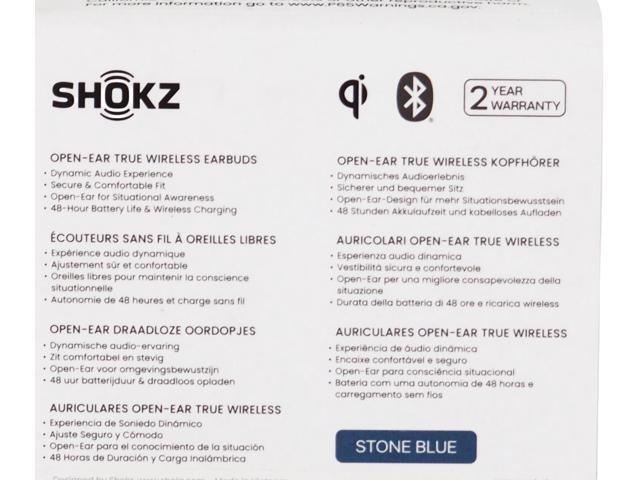 Shokz - OpenFit 2+ Open-Ear True Wireless Bluetooth Earbuds - Stone Blue - image 4