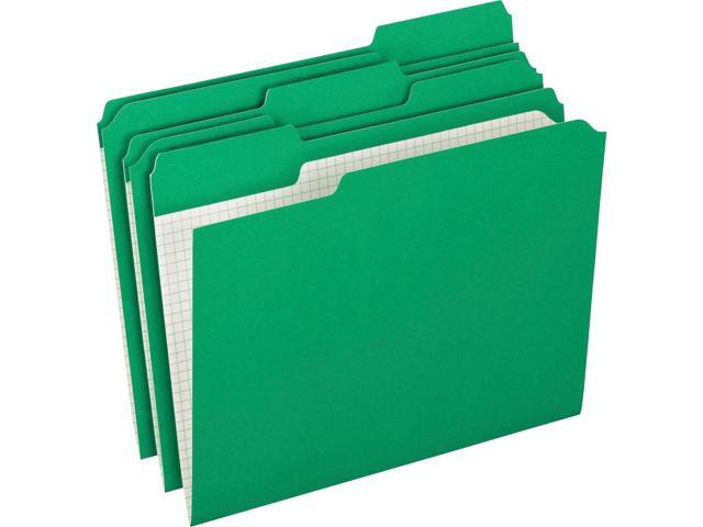 Pendaflex Reinforced Top Tab File Folders 1/3 Cut Letter Green 100/Box R15213BGR