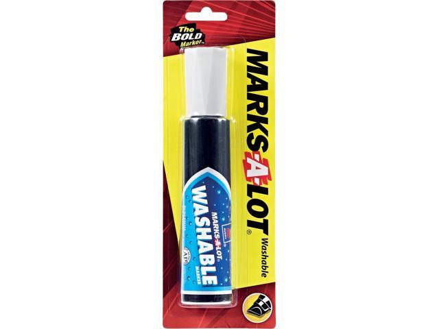 Avery Jumbo Tip Markers Washable Desk Style Chisel Tip Black 24158