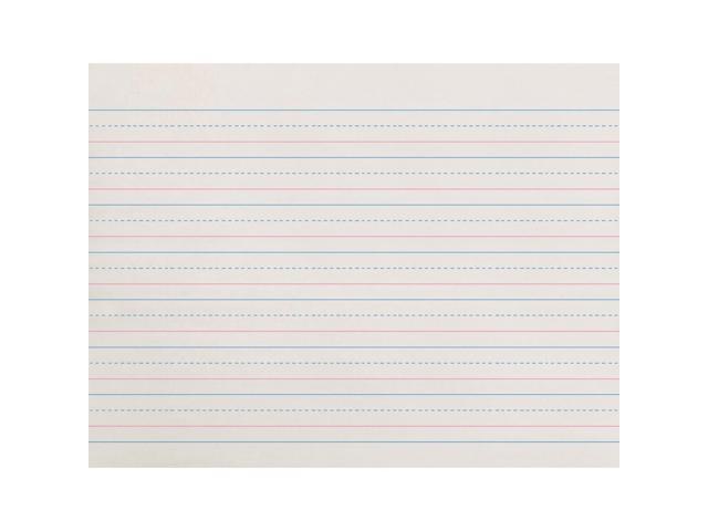 Pacon ZP2611 Ruled Handwriting Paper 500 Sheet - 30 lb Basis Weight - Ruled - 8' x 10.50' - 500 / Pack - White Paper