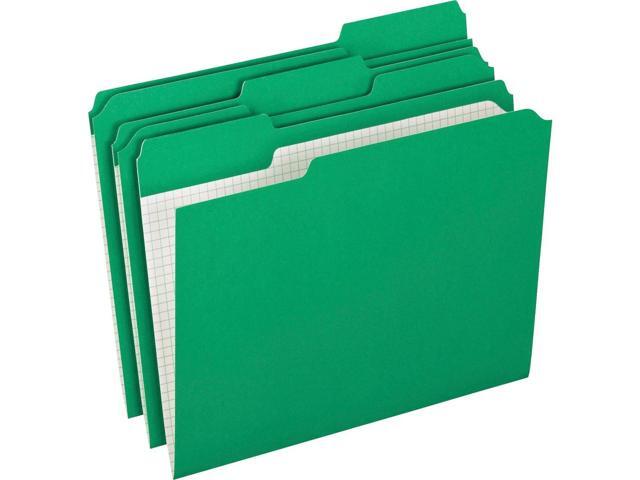 Pendaflex Reinforced Top Tab File Folders 1/3 Cut Letter Green 100/Box R15213BGR