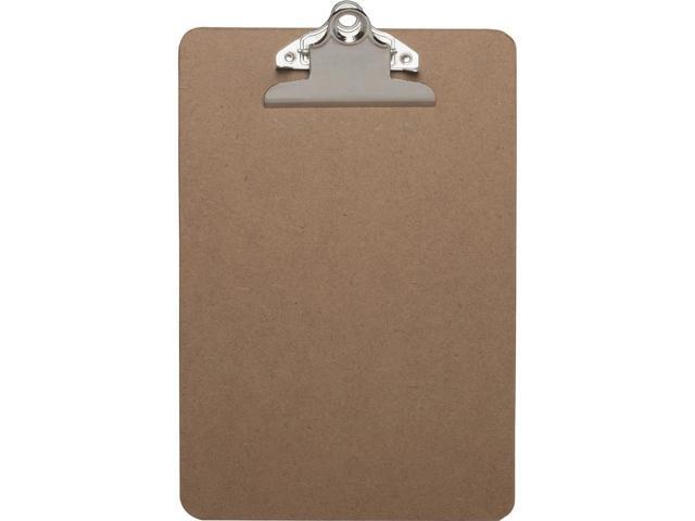 Business Source Clipboard w/ Standard Metal Clip 6'x9' Brown 16506