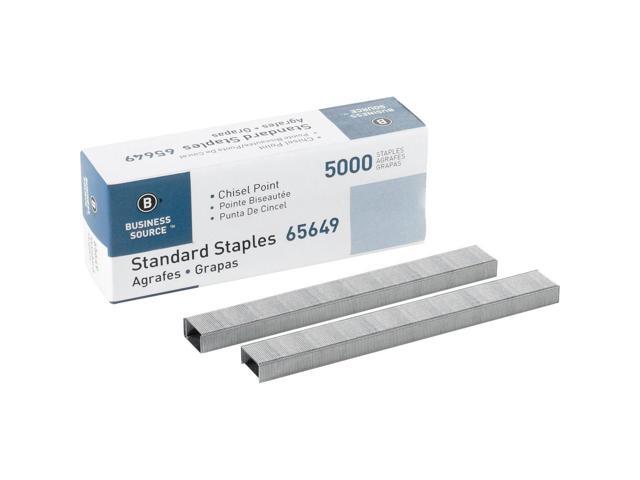 Business Source Standard Staples Chisel Point 210 Strip 5000/BX SR 65649
