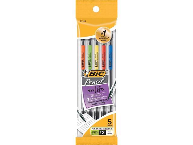 Bic Mechanical Pencil w/ 3 No. 2 Leads .7mm 5/PK MPP51