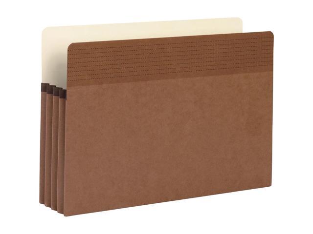 Business Source File Pocket 3-1/2' Exp. Legal 25/BX Redrope 65794