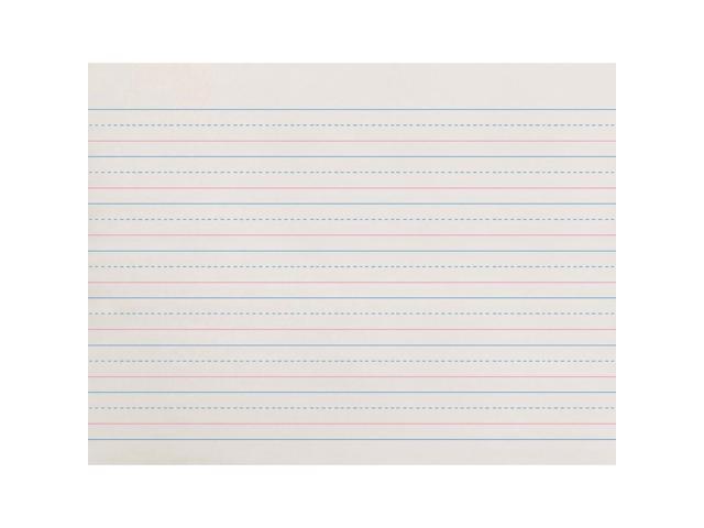 Pacon ZP2611 Ruled Handwriting Paper 500 Sheet - 30 lb Basis Weight - Ruled - 8' x 10.50' - 500 / Pack - White Paper