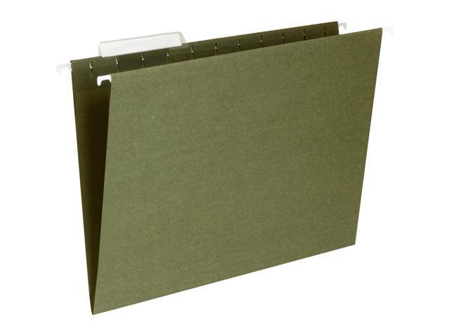 Business Source Hanging Folder 1/3 Tab Cut Letter 25/BX Standard Green 17532