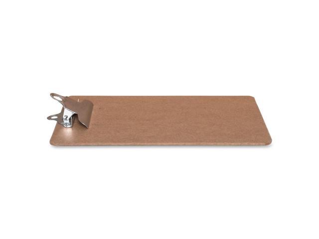 Business Source Clipboard w/ Standard Metal Clip 6'x9' Brown 16506