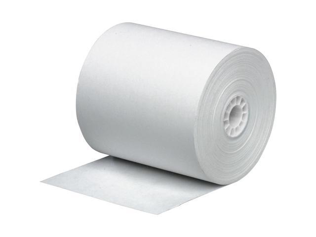 Business Source Paper Roll Single Ply Bond 3'x165' 12/PK White 31827