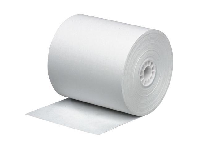Business Source Paper Roll Single Ply Bond 3'x165' 12/PK White 31827