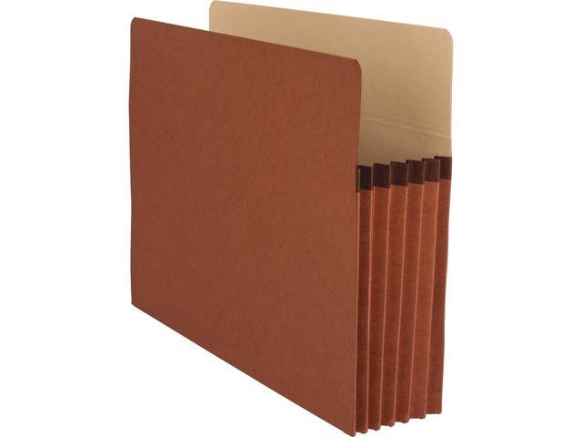 Business Source File Pocket 5-1/4' Exp. Letter 10/BX Redrope 65792