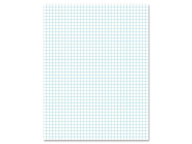 Ampad Quadrille Pads 4 Squares/Inch 8 1/2 x 11 White 50 Sheets 22000