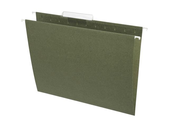 Business Source Hanging Folder 1/3 Tab Cut Letter 25/BX Standard Green 17532