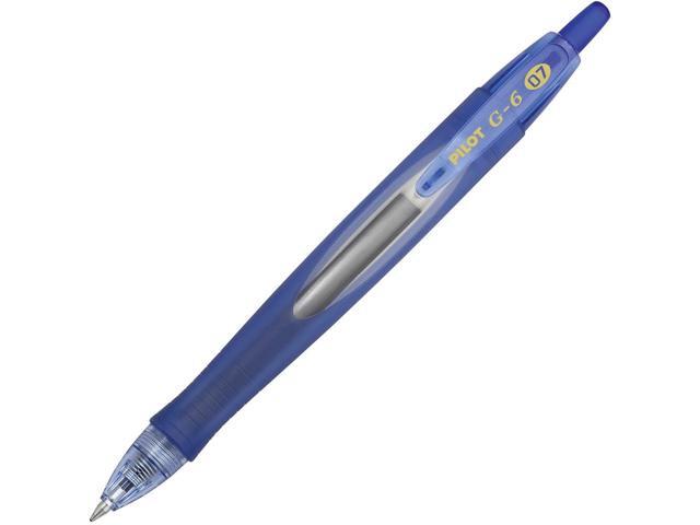 Pilot G6 Retractable Gel Ink Pen Refillable Blue Ink .7mm 31402
