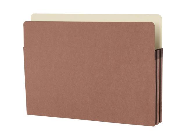 Business Source File Pocket 1-3/4' Exp. Legal 25/BX Redrope 65793