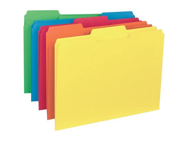 Business Source File Folder Interior Ltr 1/3' Cut 100/BX AST 43561