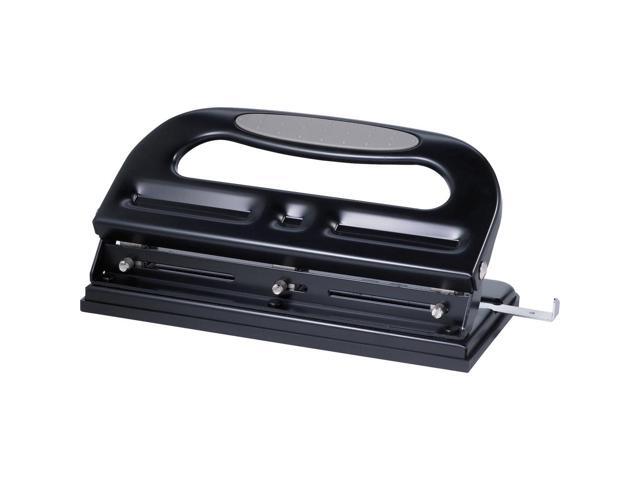 Business Source 3-Hole Punch Heavy-Duty Adjustable 9/32' 40 Sht Cap BK 62897