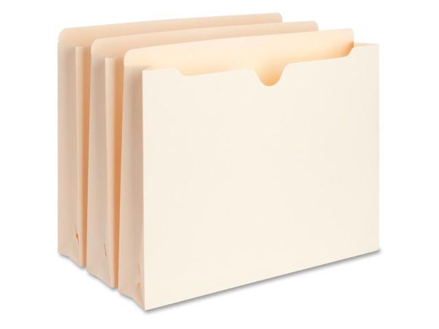 Business Source Filing Jackets 2' Exp 400 Cap. Letter 50/BX Manila 65799