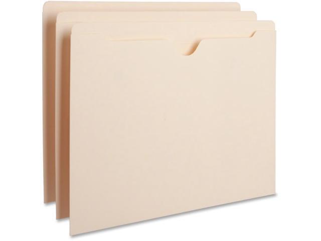 Business Source File Pocket Straight Cut Tab Flat 50 Cap. Letter 100/BX MLA 65796