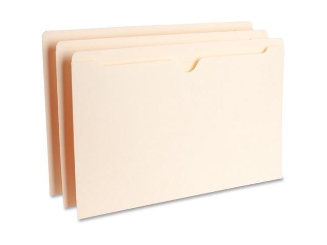 Business Source File Pocket Straight Cut Tab Flat 50 Cap. Legal 100/BX MLA 65800
