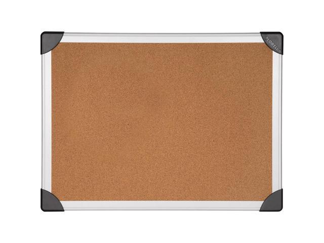 Lorell Cork Board 4'x3' Aluminum Silver/Brown 19192