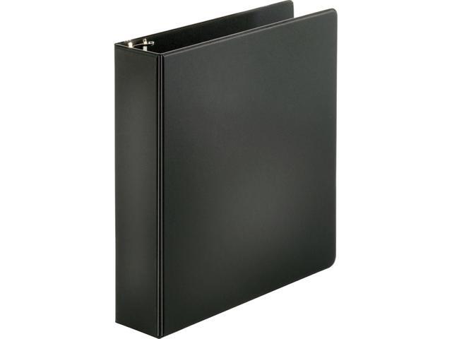 Business Source Round Ring Binder 2' Capacity 11'x8-1/2' Black 09977